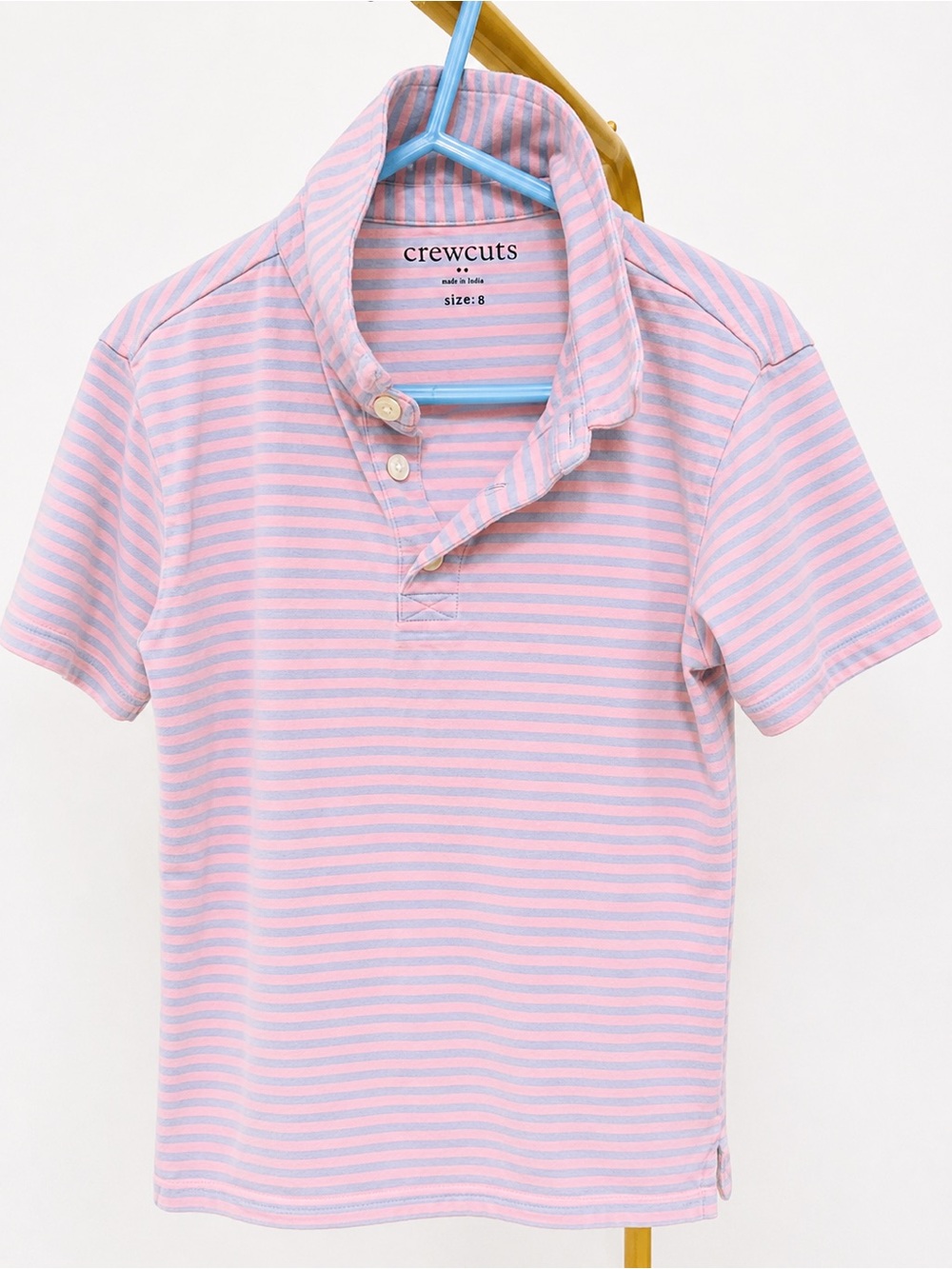 J.Crew Crewcuts Pink & Purple Striped Polo Shirt – Kids Size 8